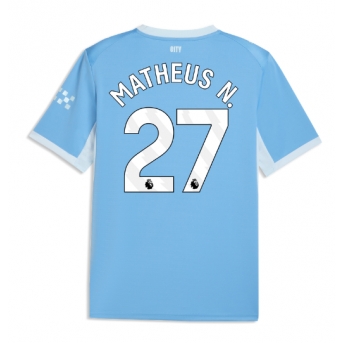 Manchester City Matheus Nunes #27 Maglia Gara Casa Repliche 2026-27 Maniche Corte
